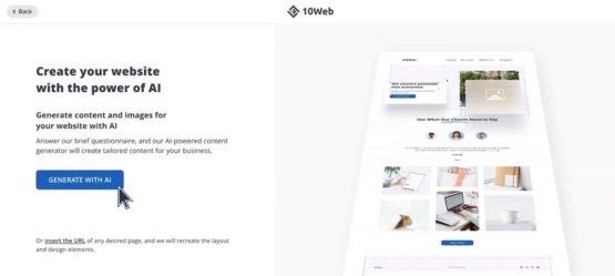 10Web AI Website Builder