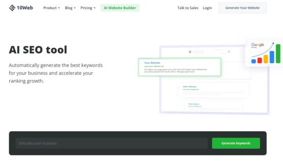10Web SEO tool 1